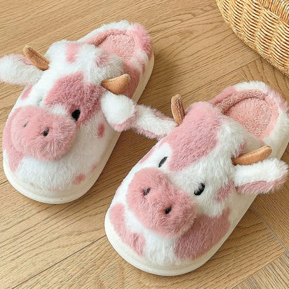 Comfy Cattle Plush Slippers™
