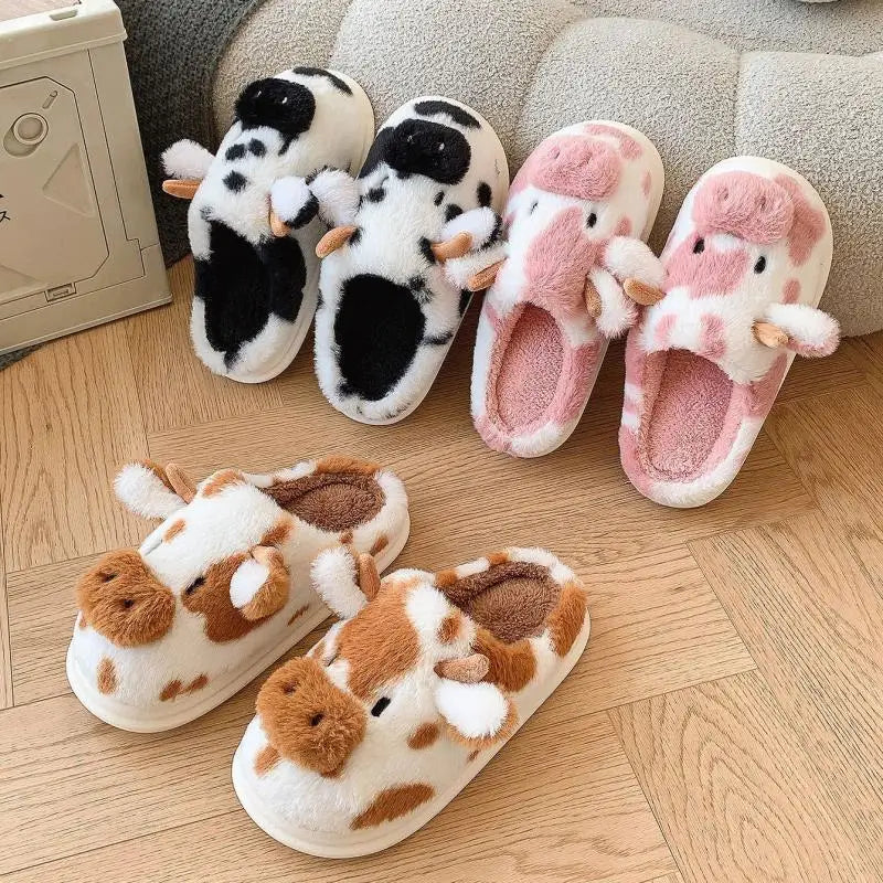 Comfy Cattle Plush Slippers™